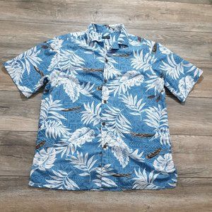 Tropical Storm Mens Large Short Sleeve Shirt Hawaiian Tropical Vacation